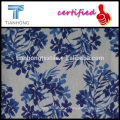 flower and leaf throughout printing linen cotton poplin weave light weight fabric for dress